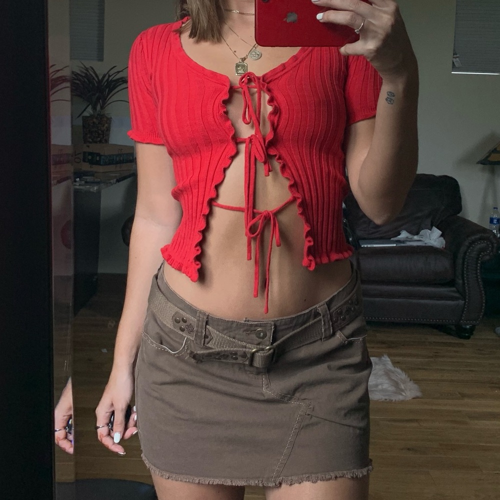 Delia’s / Dolls Kill Tie Up Crop
